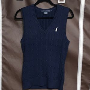 Navy blue vest by Ralph Lauren